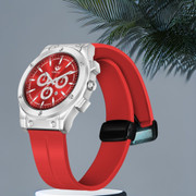 Y☆556 watchdog823 Buy Online Xylys Swiss Analog with Date Blue Leather Strap and