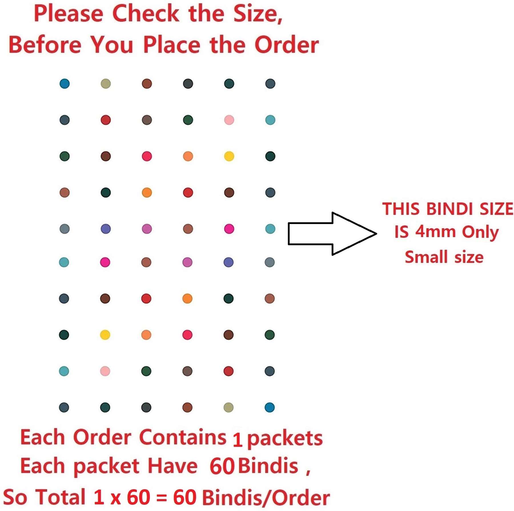 Bindi Color Chart Bindi - Buy Multi Colour Bindi for Women Online | Shopsy