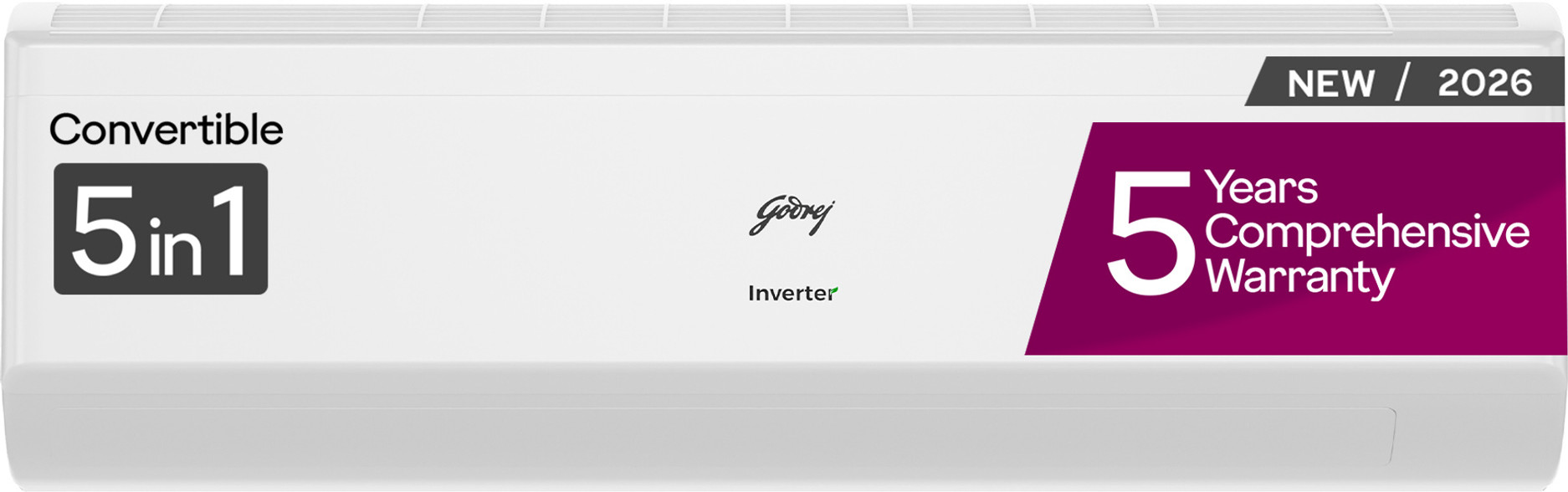 Godrej AC 1.5T EC HIC 18J5TG WA-2026 1.5 Ton 5 Star AC