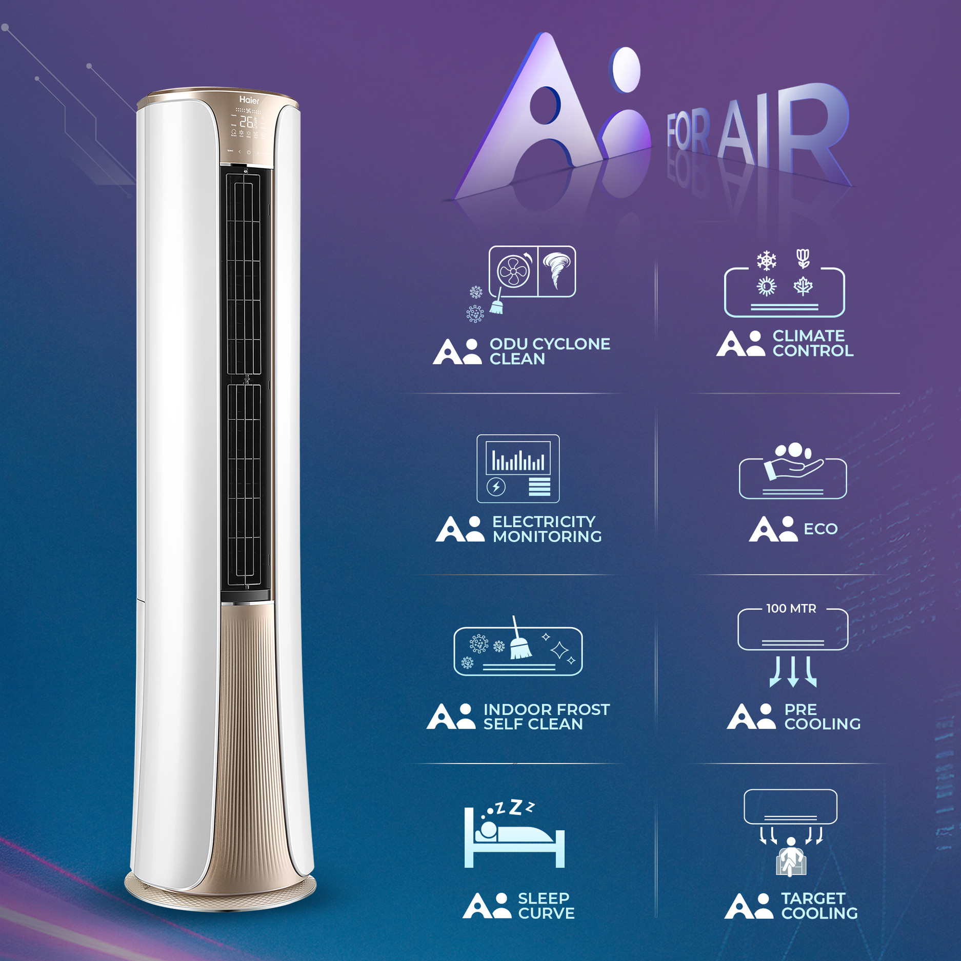 Haier HTI24S-GAI3NB-I 2.0 Ton 3 Star AC