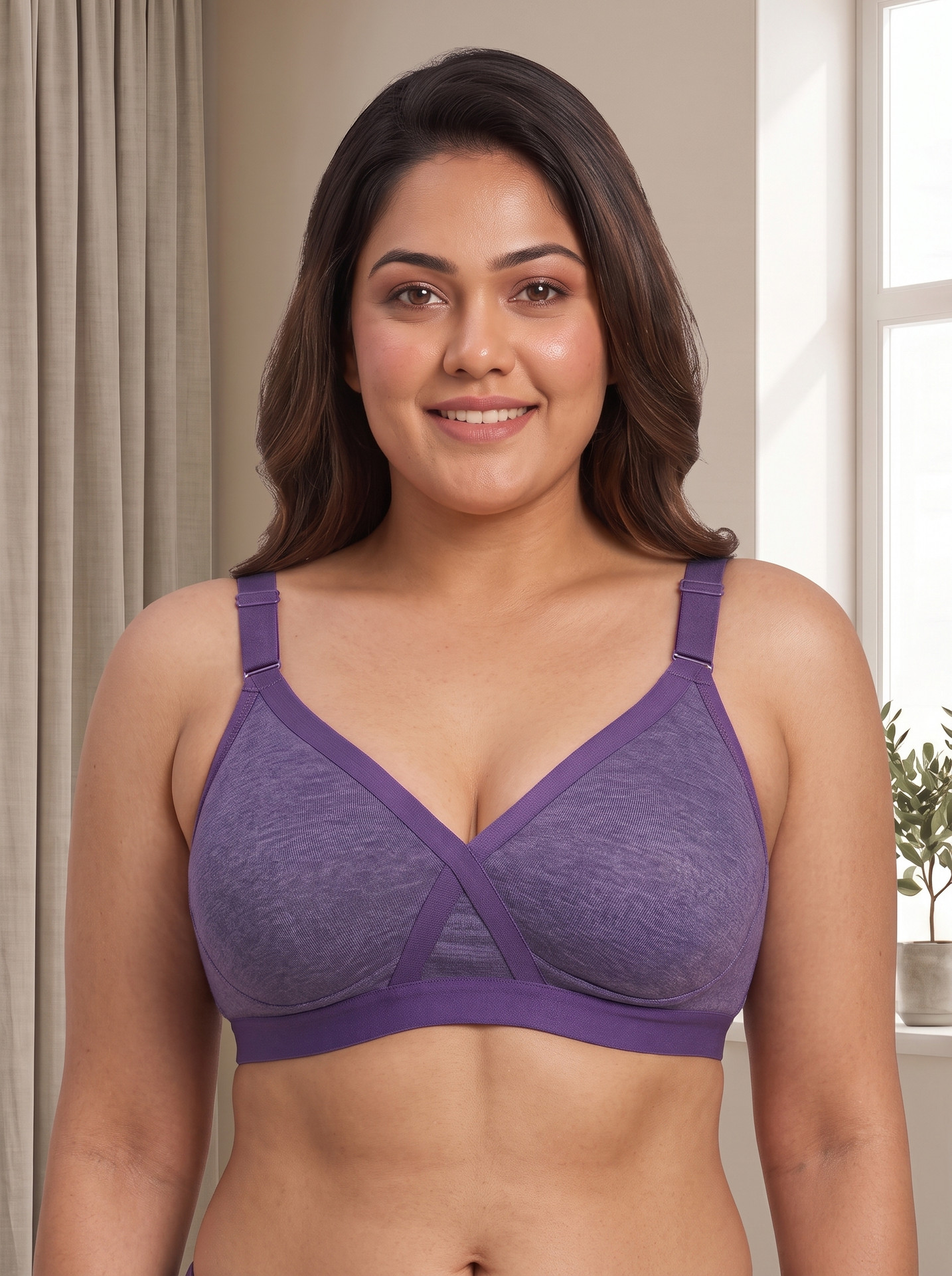 Van Elvina Women Full Coverage Non Padded Hosiery Bra