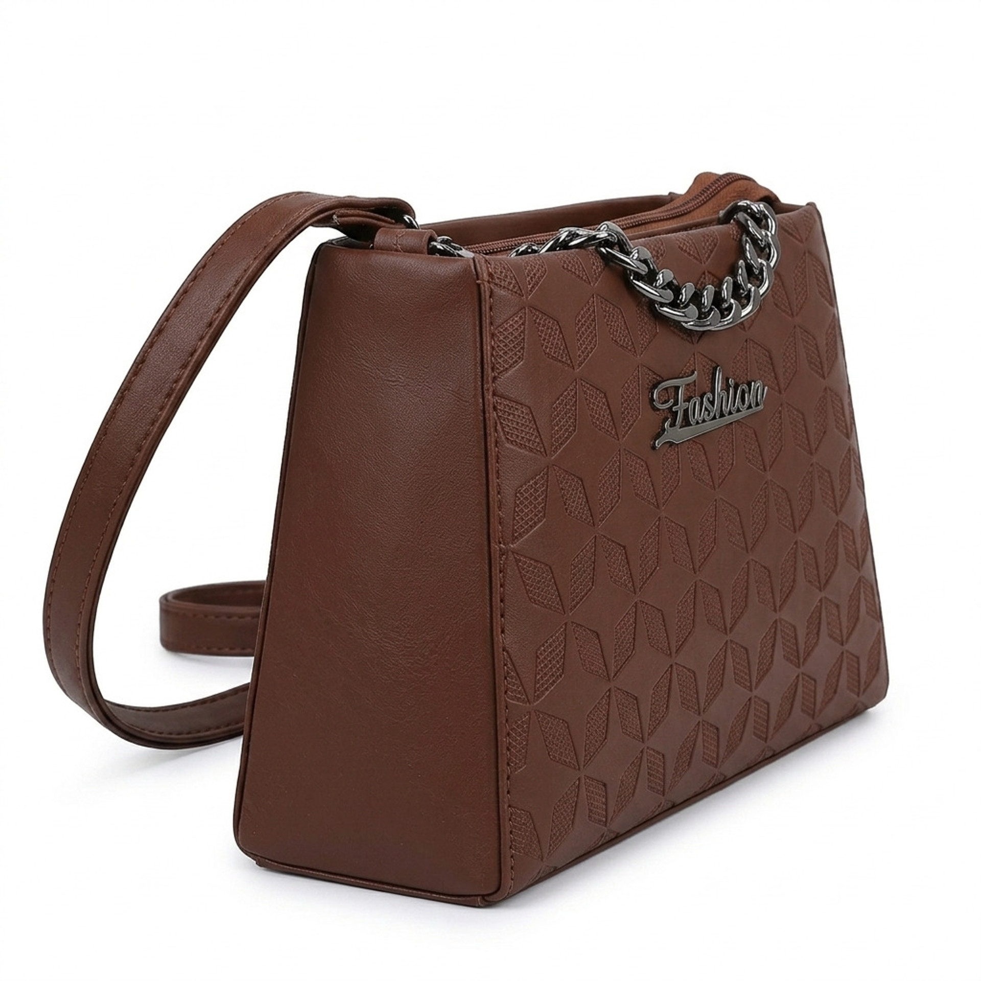 Brown Geo Star Sling Bag