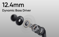 realme Buds T310 with 12.4mm Driver, 46dB ANC, Spatial Audio and upto 40 hours Playback Bluetooth