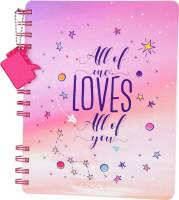 doodle Mine Celebrate Love Stop Notebook With Dangler Regular Diary Ruled 160 Pages