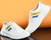 Echor Men's white shoes casual sneaker sport shoes for running walking Sneakers For Men