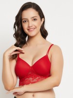 Buy Bralux Padded DNO130 Bra with Detachable Strap and Trasperent Belt Free  with size B Cup;Fabric Strech Cotton Hosiery Color Marron (Size-36B) Online  at Low Prices in India 