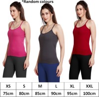 Buy Poomex Angel Slip/Camisole for Girls & Women's - Pack of 4 (Random  Colors) (XS(75cm)) Multicolour at
