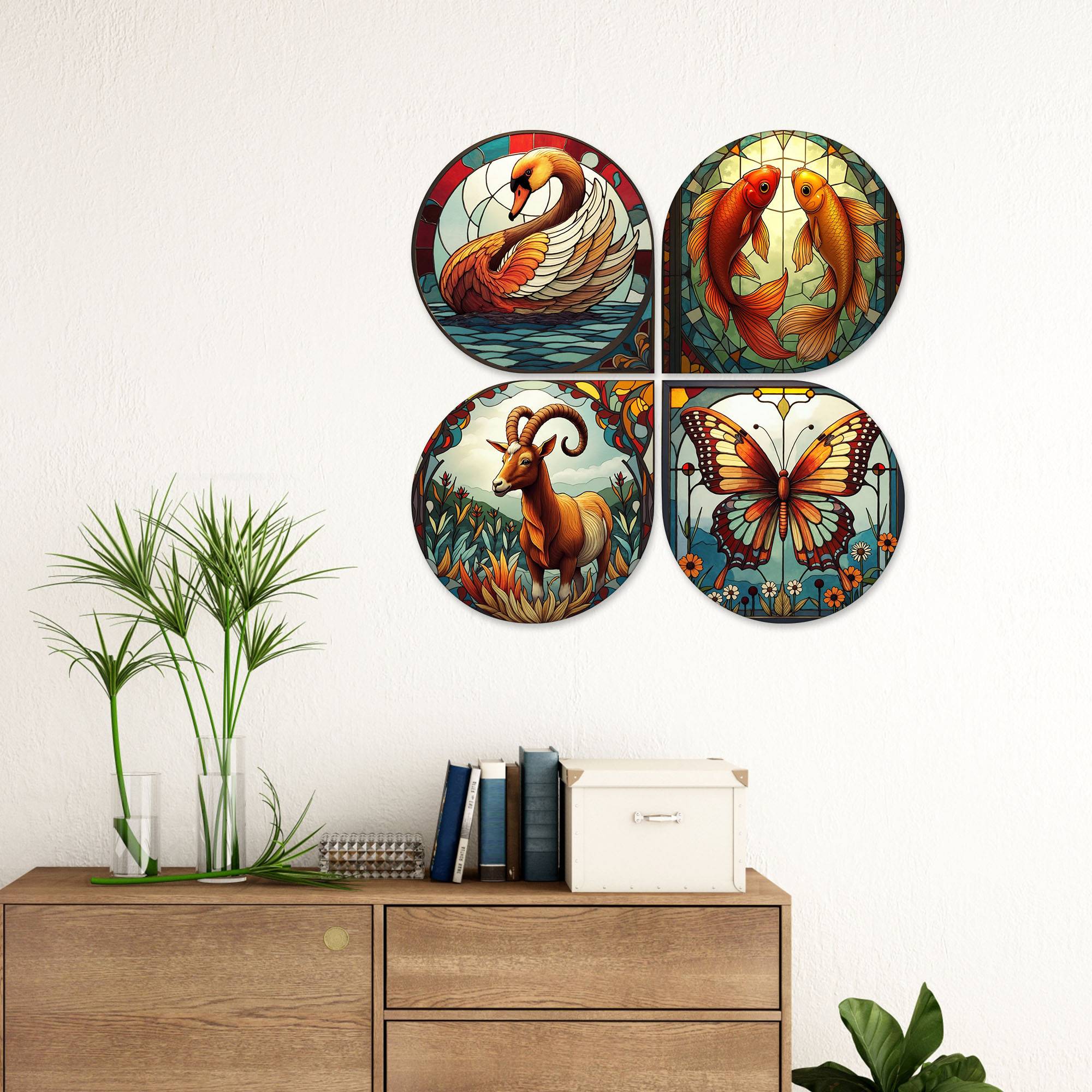 Nature Decorative Handcrafted Mdf Wooden Wall Hanging For Home Décor