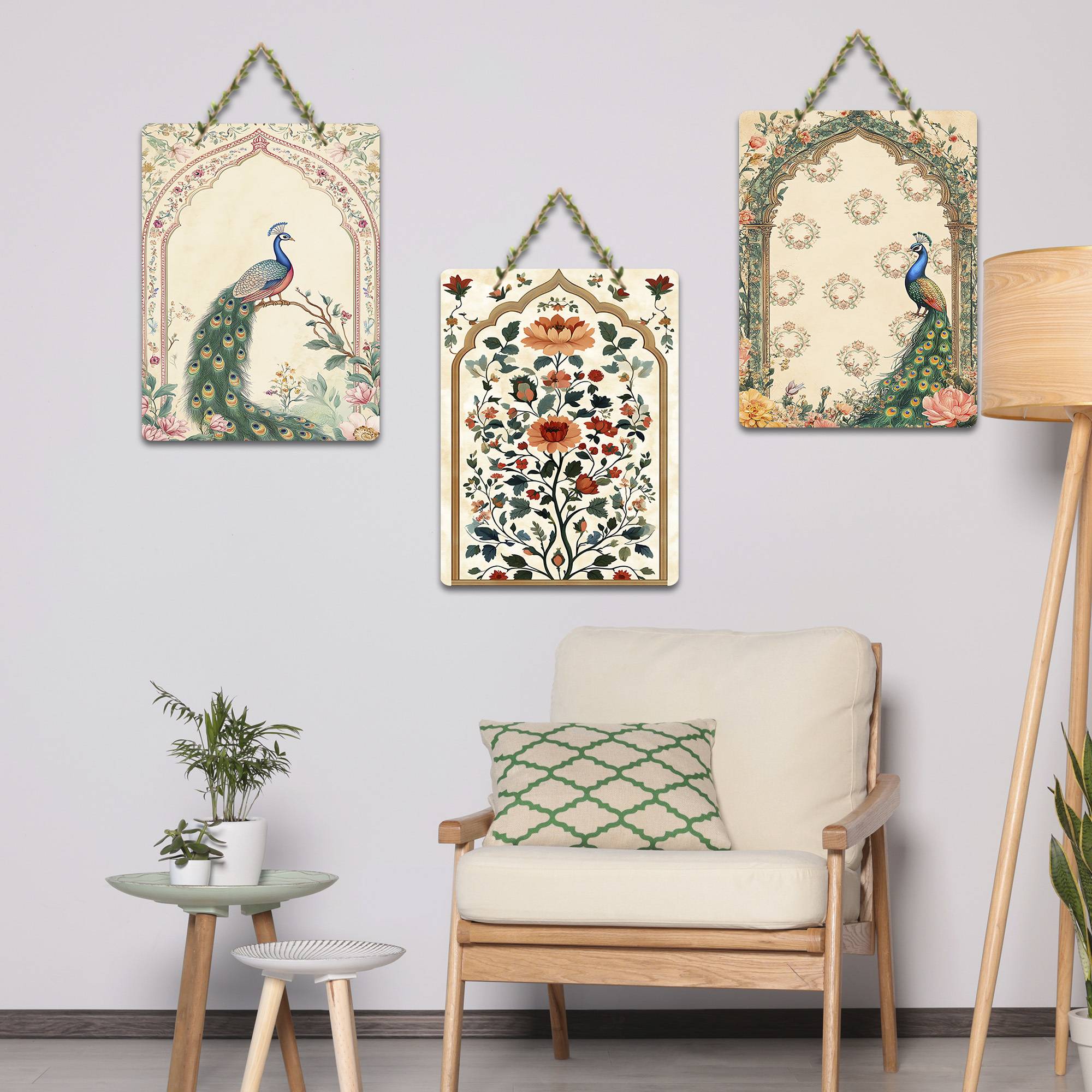 Peacock Decorative Wooden Wall Hanging