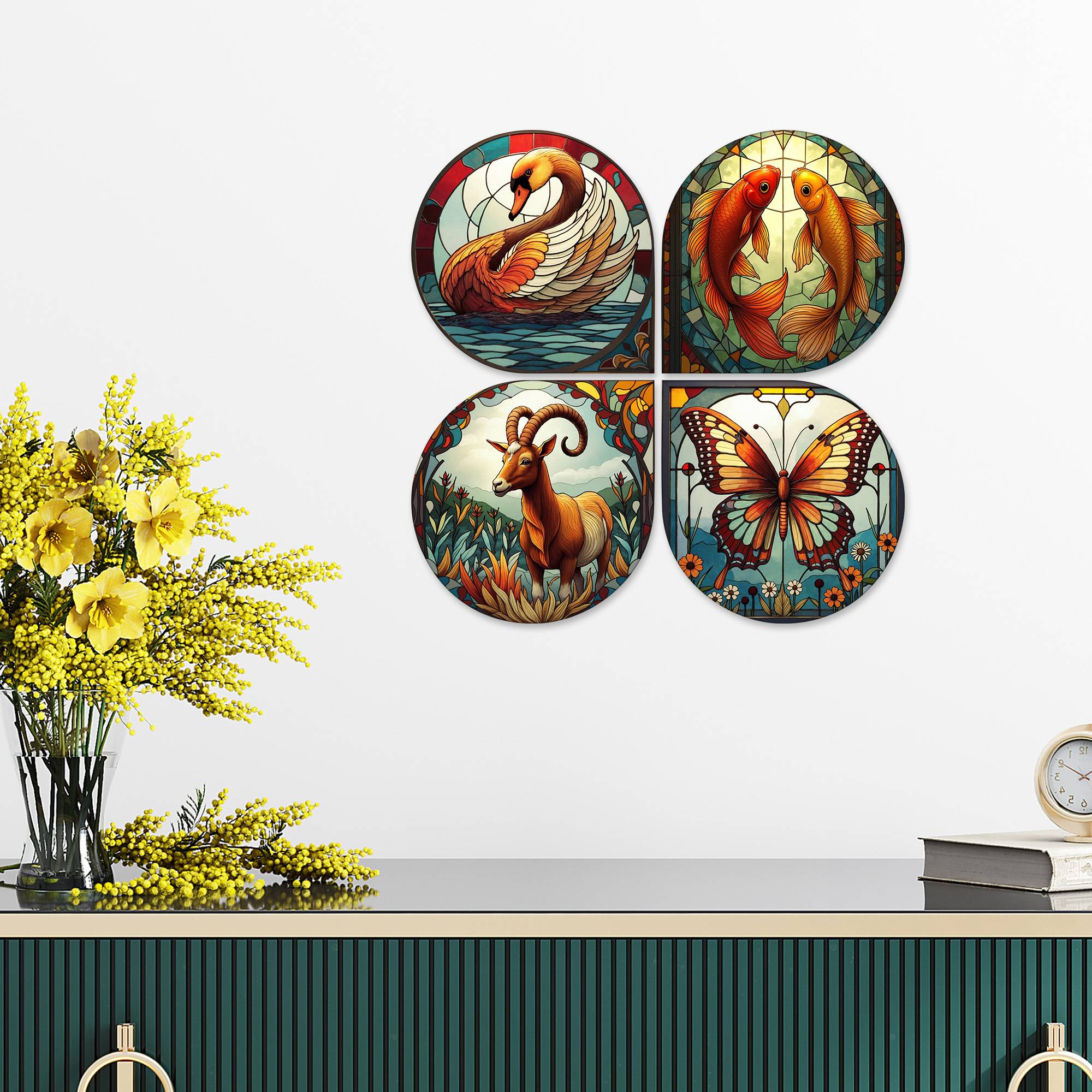 Nature Decorative Handcrafted Mdf Wooden Wall Hanging For Home Décor