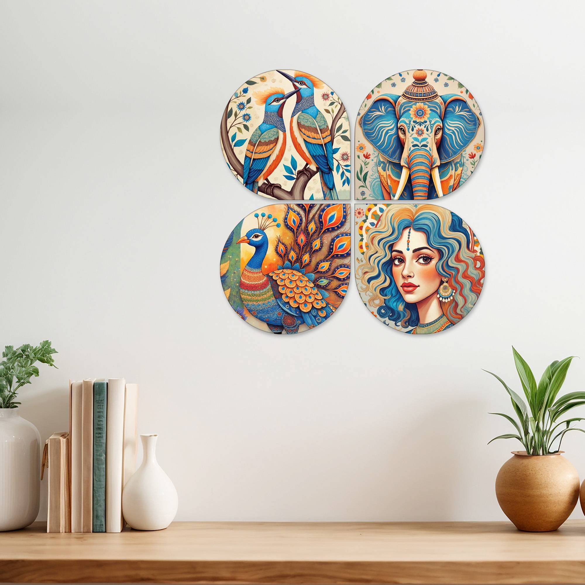 Nature Mdf Wooden Wall Hanging Handcrafted Decorative Bedroom Items