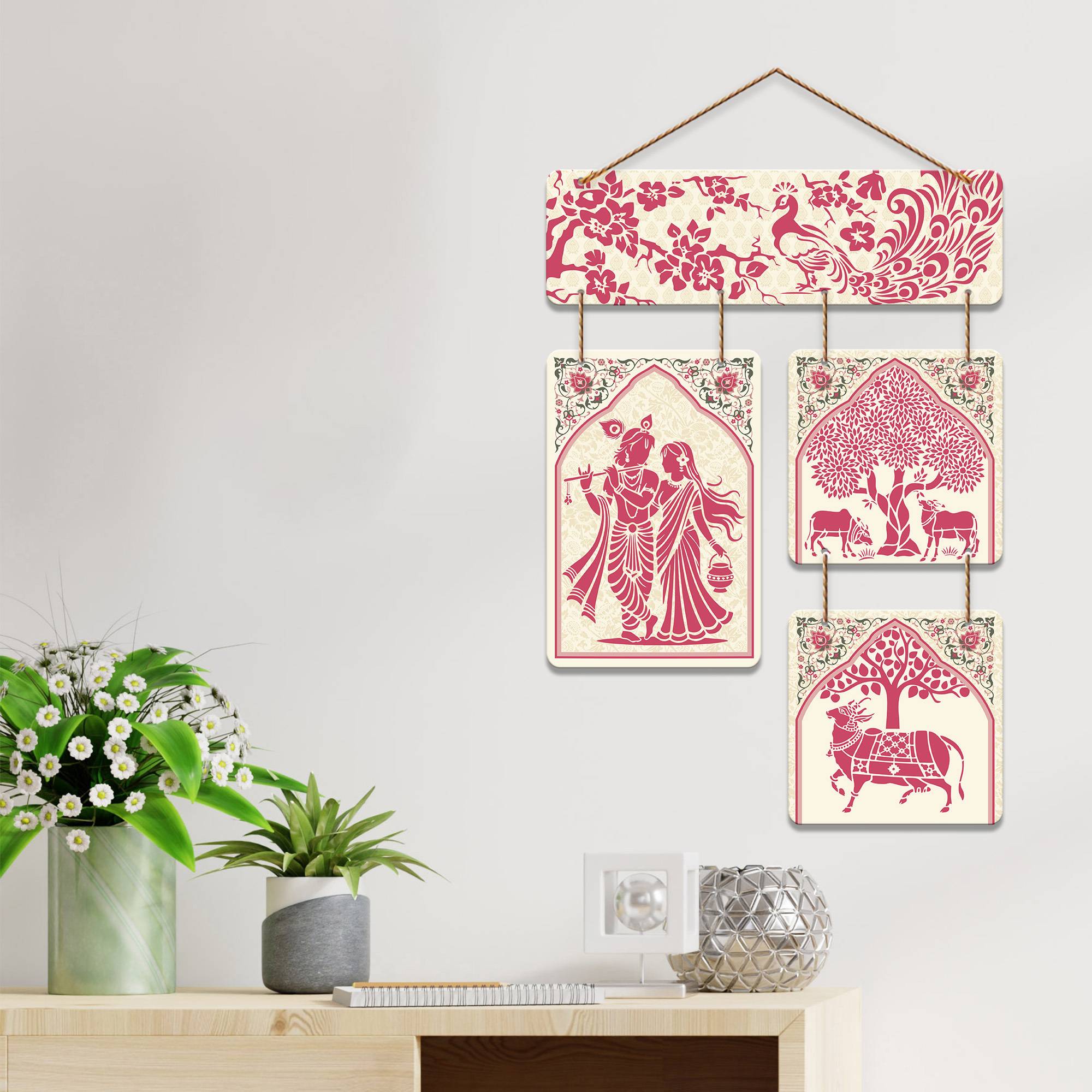 Kalamkari Art Wall Hanging Home Decorative Wall Art for Living room