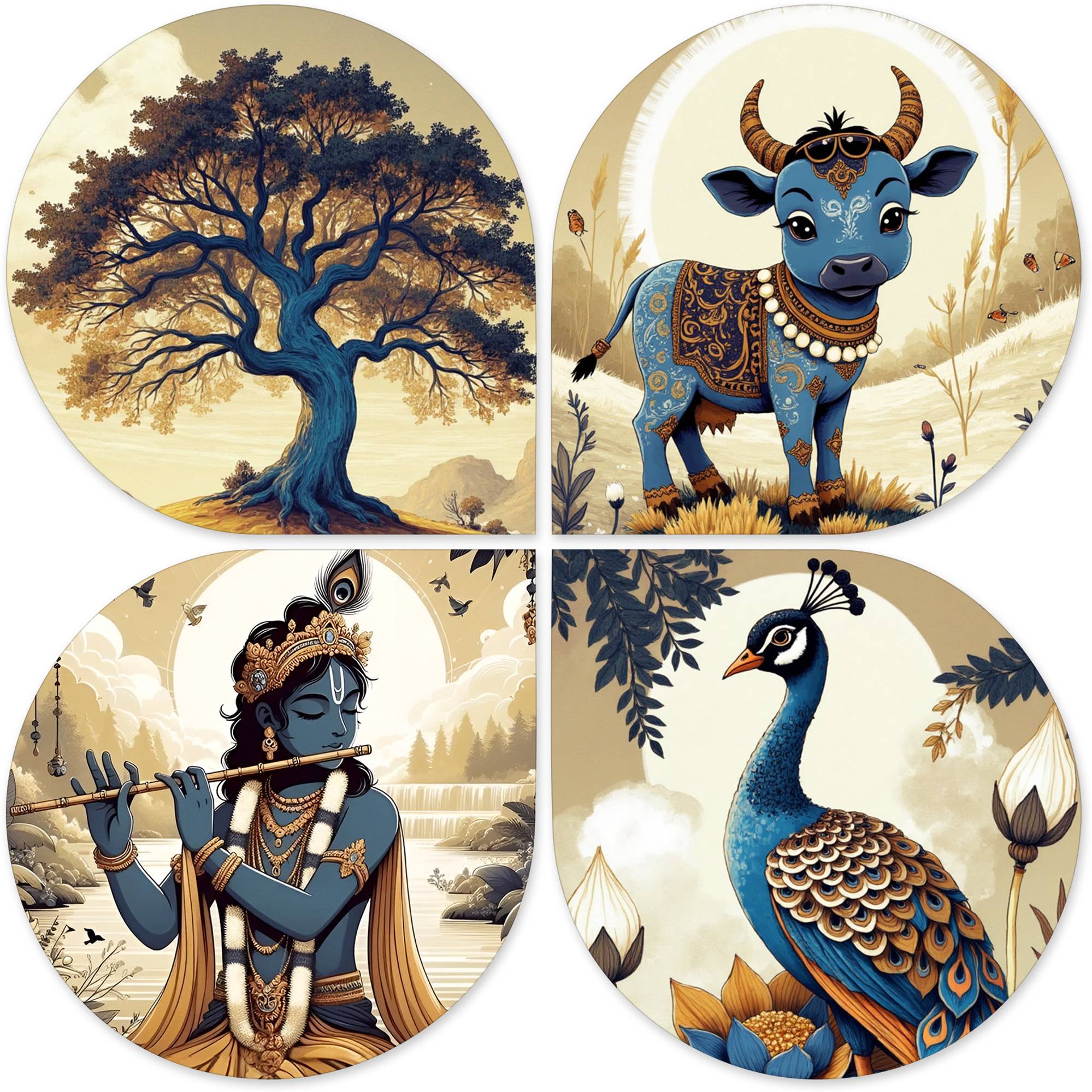 Traditional Decorative Mdf Wooden Wall Hanging For Home Décor