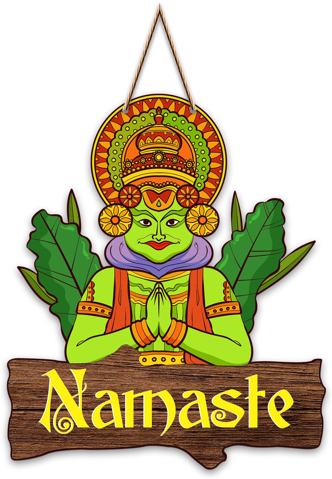 Namaste Quote Decorative Wooden Wall Hanger for Gateway