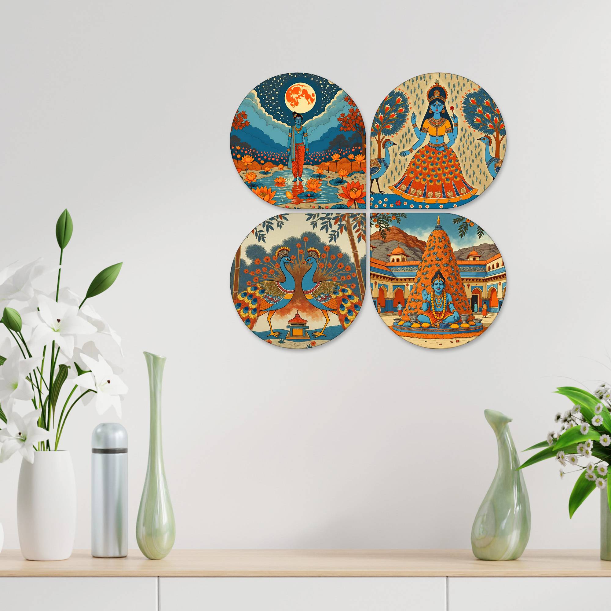 Religious Handcrafted Mdf Wooden Wall Hanging For Home