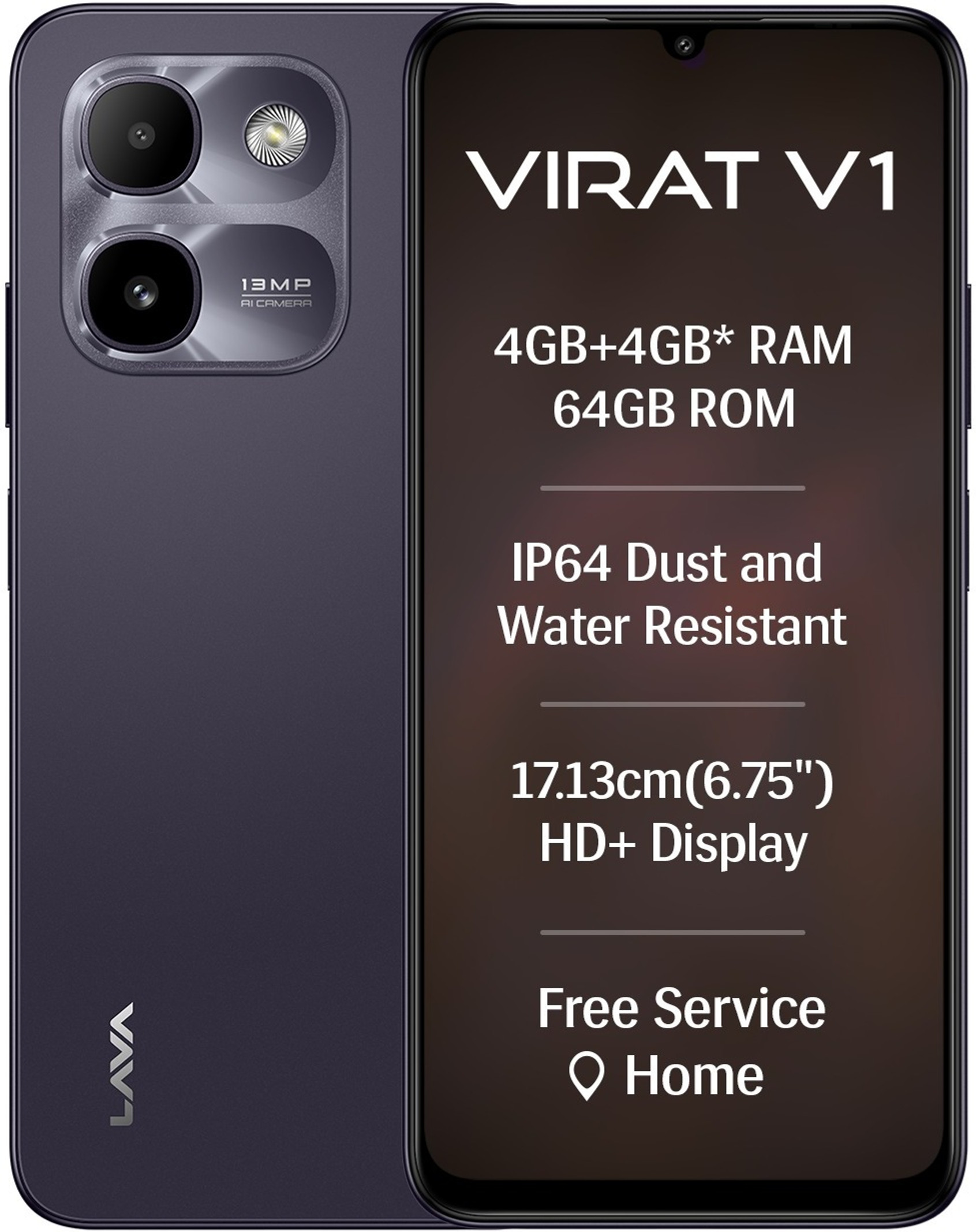 LAVA Virat V1 5G | Unisoc T8200 Octa Core | 6.75" HD