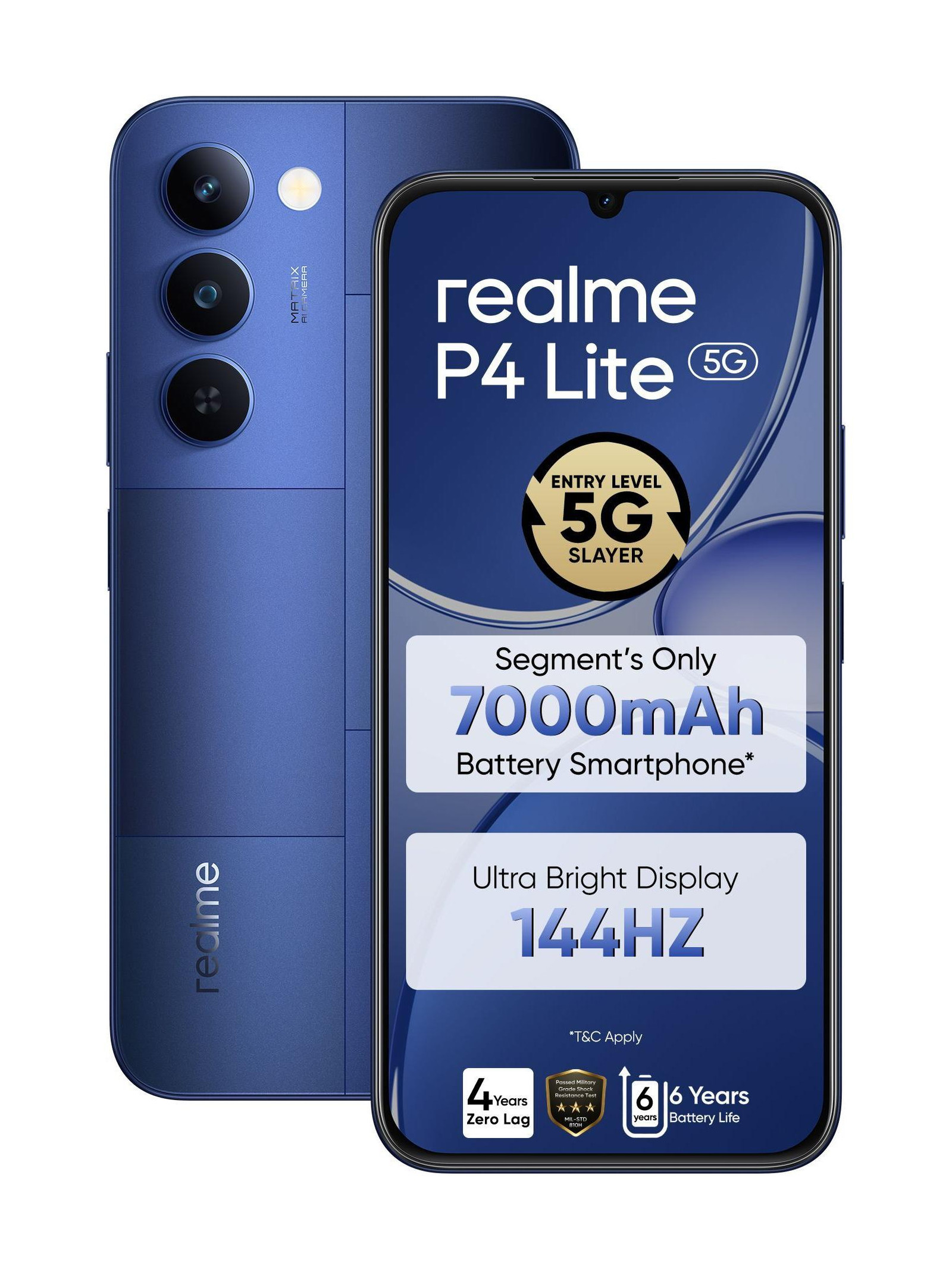 Realme P4 Lite 5G | Dimensity 6300 | 6.8" HD+ 144Hz 