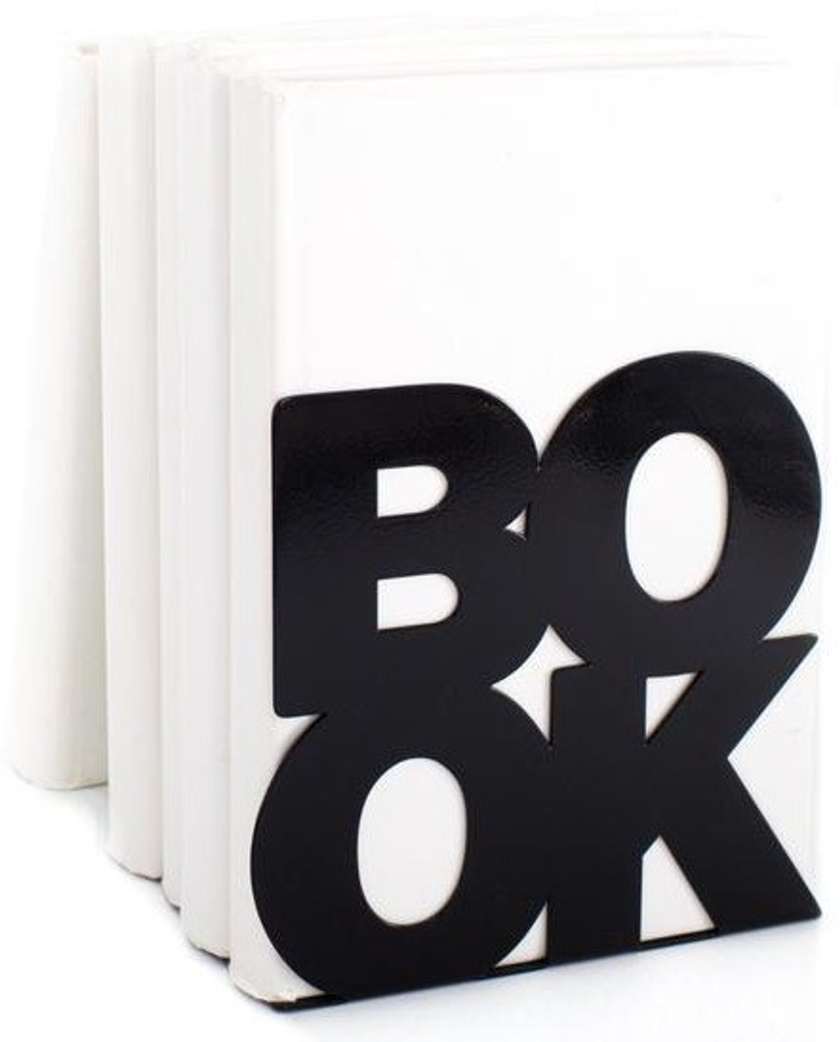 AURA PLAST Metal Non-Slip Bookend Bracket Heavy Book End Office Book Stopper Desk Organizer Book Holder Bookends Iron Book End (Black, Pack of 1)