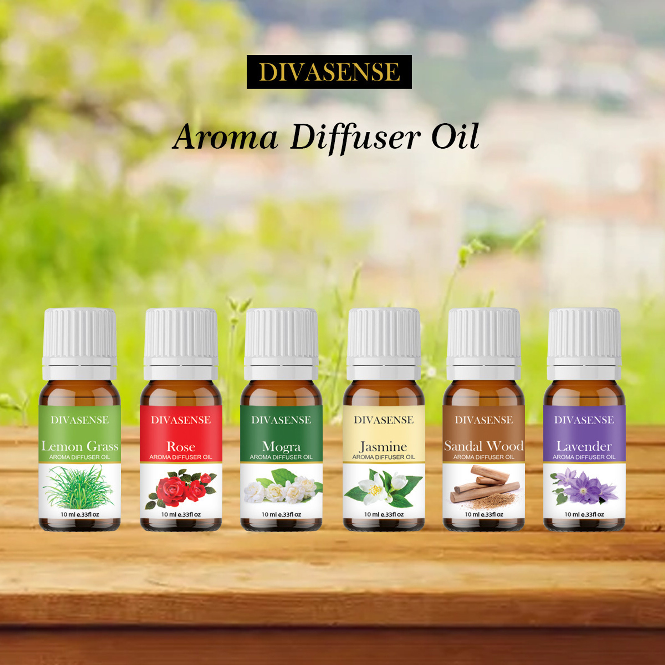 Divasense Home Fragrance Aroma Oil, Jasmine, Lemon Grass, Sandal Wood, Rose, Lavender, Mogra, Diffuser Aroma Essential Oil for Aromatic Diffuser Home Fragrance, Price in India - Buy Divasense Home Fragrance Aroma Oil, Jasmine, Lemon Grass, Sandal Wood, Rose, Lavender, Mogra, Diffuser Aroma Essential Oil for Aromatic Diffuser Home Fragrance, online at Flipkart.com