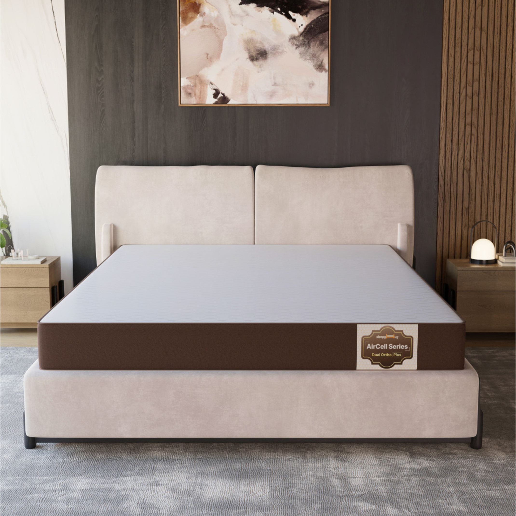 SleepyHug AirCell Series Dual Ortho Reversible Orthopedic 2-layer OrthoMatrix Soft Foam 5 inch Double High Resilience (HR) Foam Mattress (L x W: 72 inch x 48 inch)