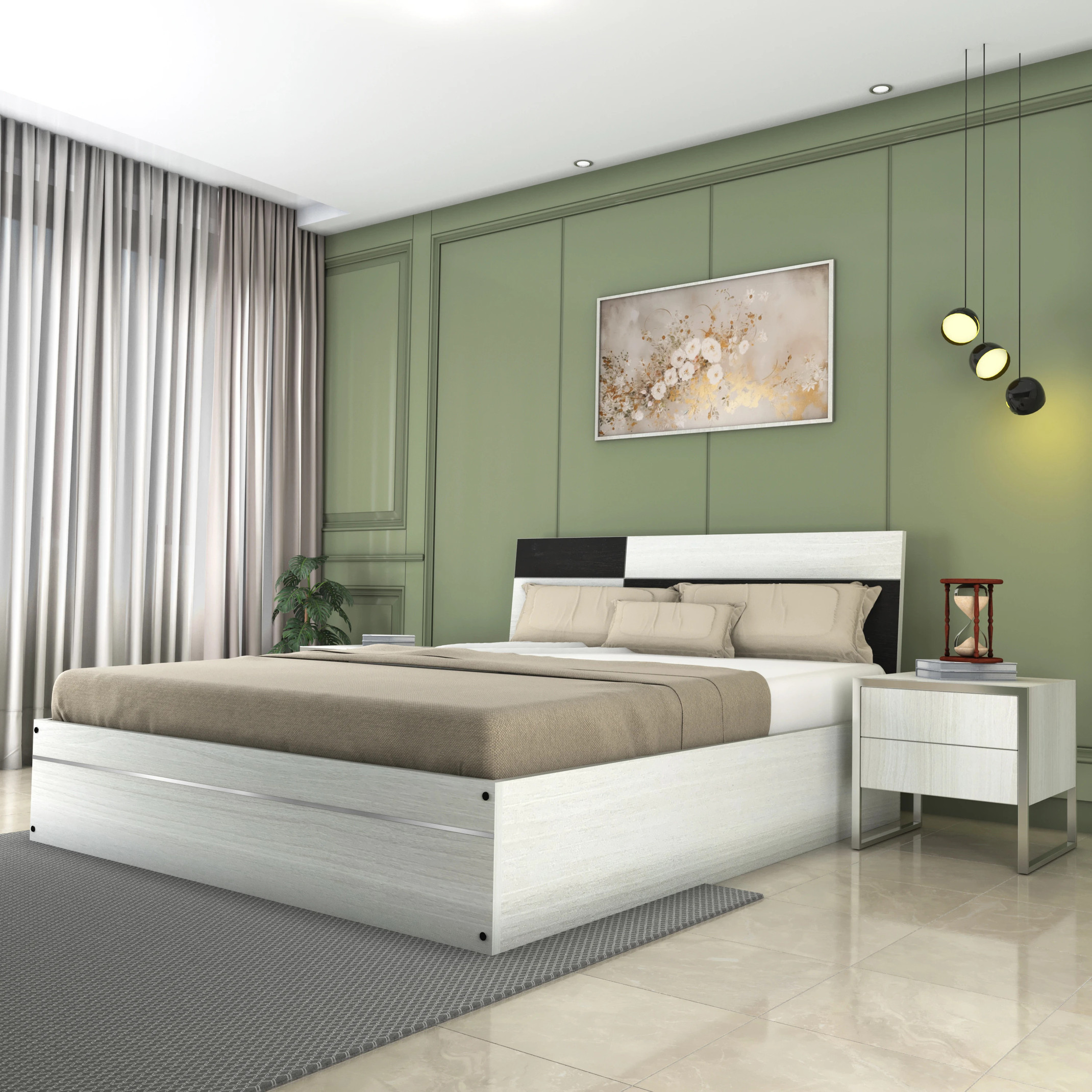 Flipkart Perfect Homes Neptune Engineered Wood Queen Box Bed, 1980 mm x 157 cm (64.96 ft x 5.15 ft) Price in India - Buy Flipkart Perfect Homes Neptune Engineered Wood Queen Box Bed, 1980 mm x 157 cm (64.96 ft x 5.15 ft) online at Flipkart.com