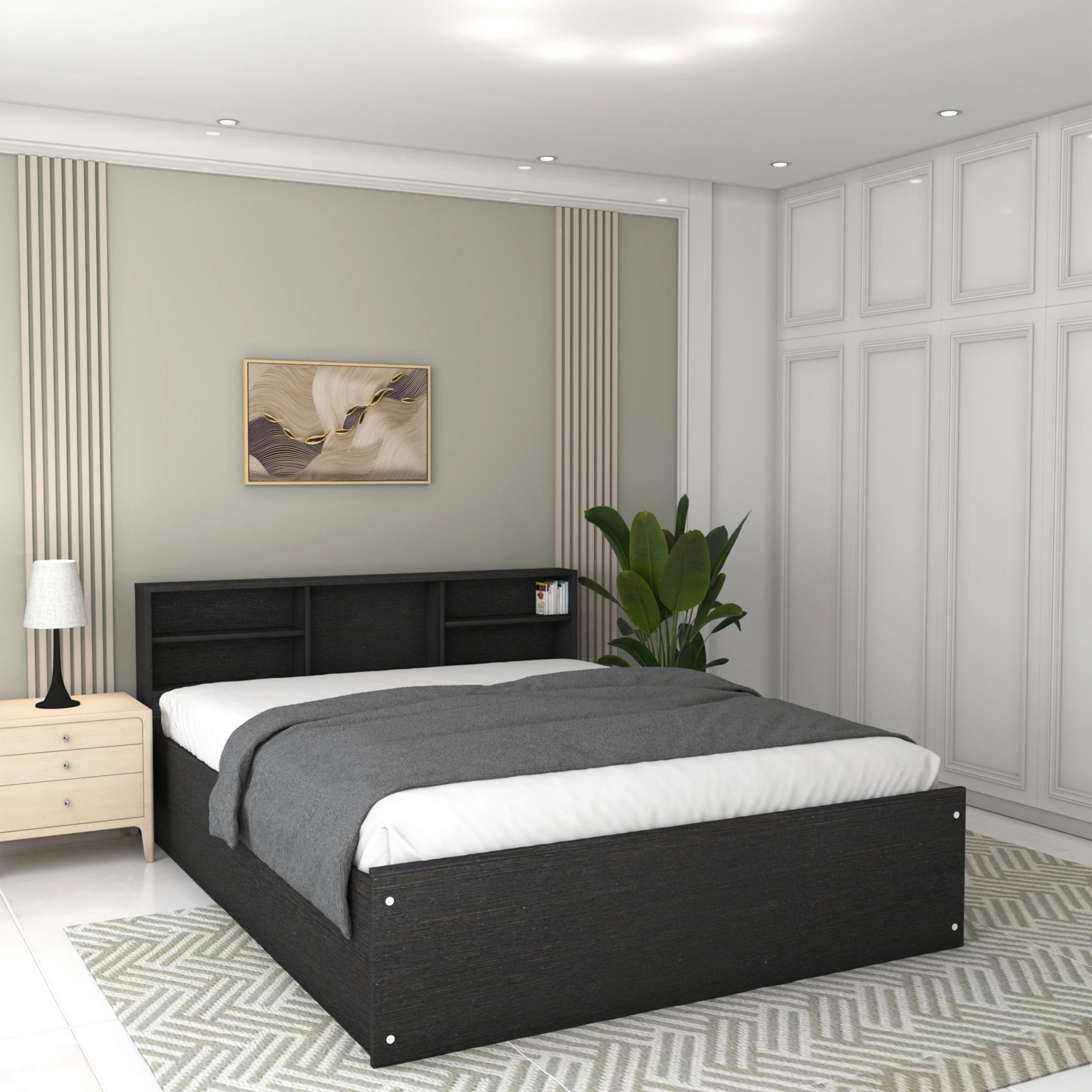 Flipkart Perfect Homes Opus Engineered Wood Queen Box Bed, 212.8 cm x 162.3 cm (6.98 ft x 5.32 ft) Price in India - Buy Flipkart Perfect Homes Opus Engineered Wood Queen Box Bed, 212.8 cm x 162.3 cm (6.98 ft x 5.32 ft) online at Flipkart.com