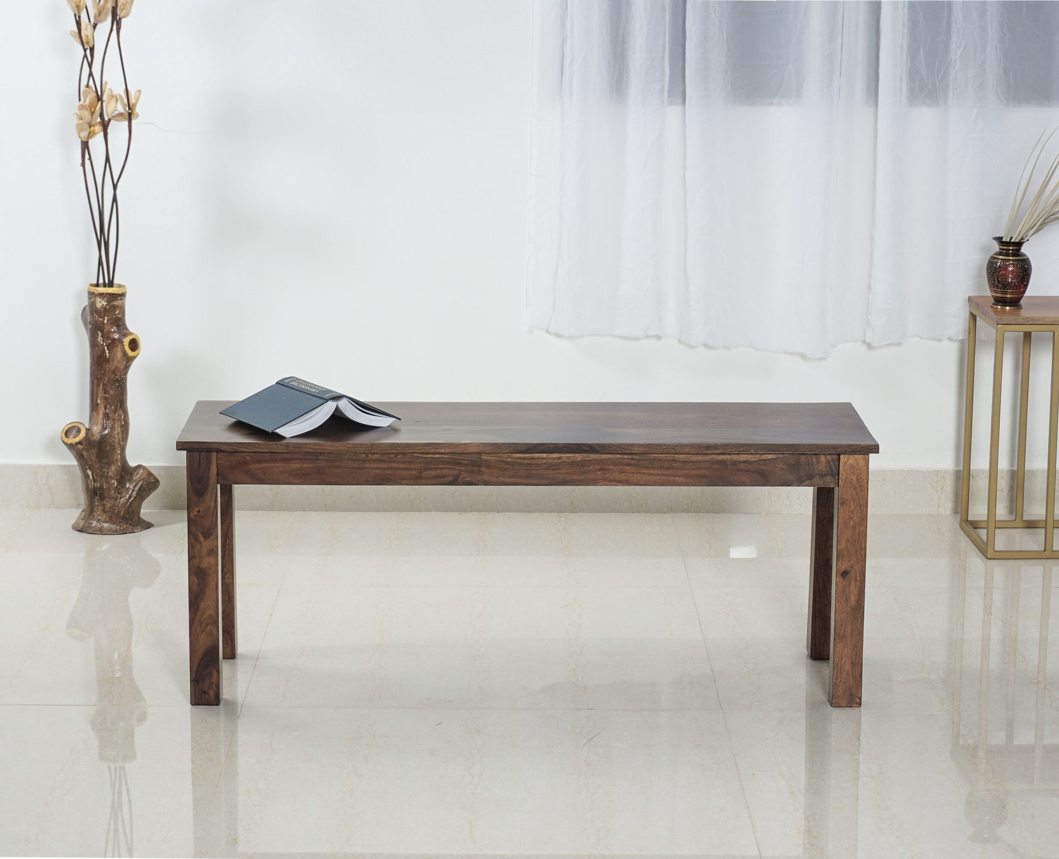 Woodefly Solid Wood 3 Seater (Finish Color - GREY, DIY(Do-It-Yourself))