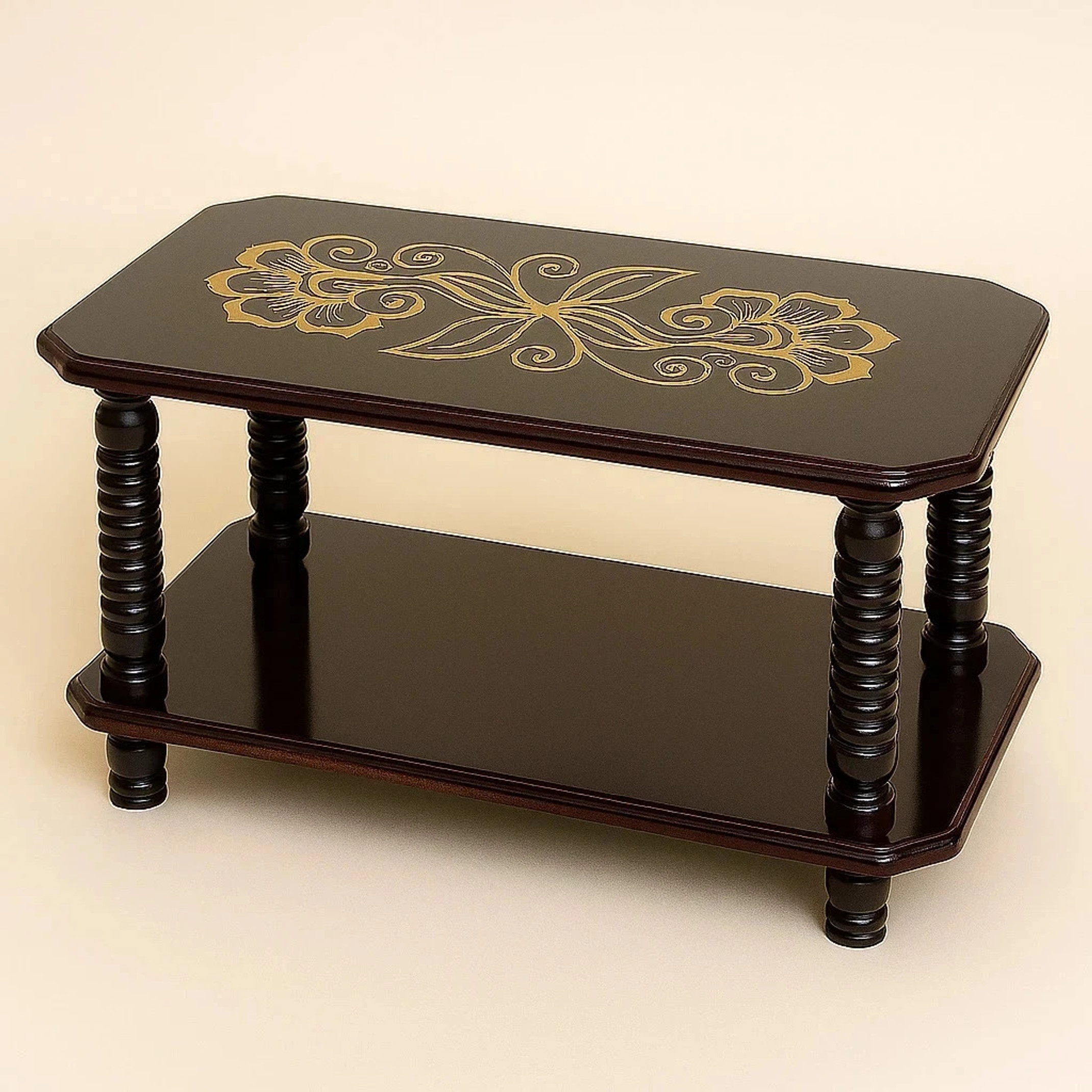 PEDPIX Modern Wooden Coffee Table for Living Room|Tea Table| Engineered Wood | Engineered Wood Coffee Table (Finish Color - BROWN, DIY(Do-It-Yourself))