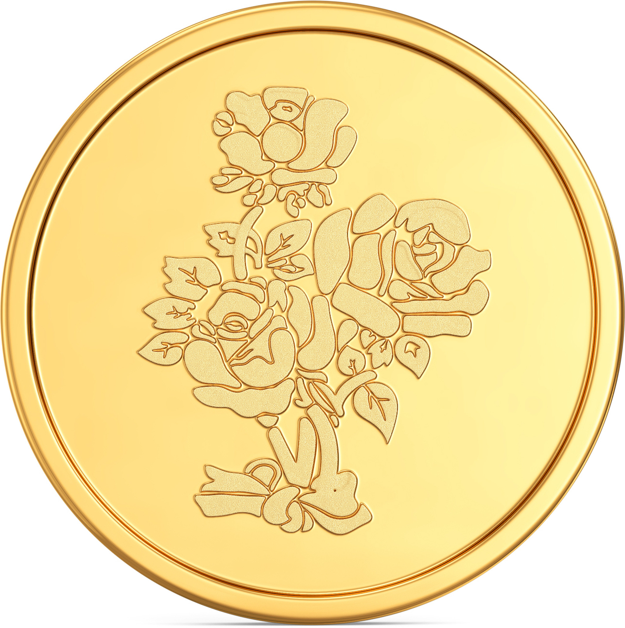 Joyalukkas Flower 22 K 2 g Yellow Gold Coin