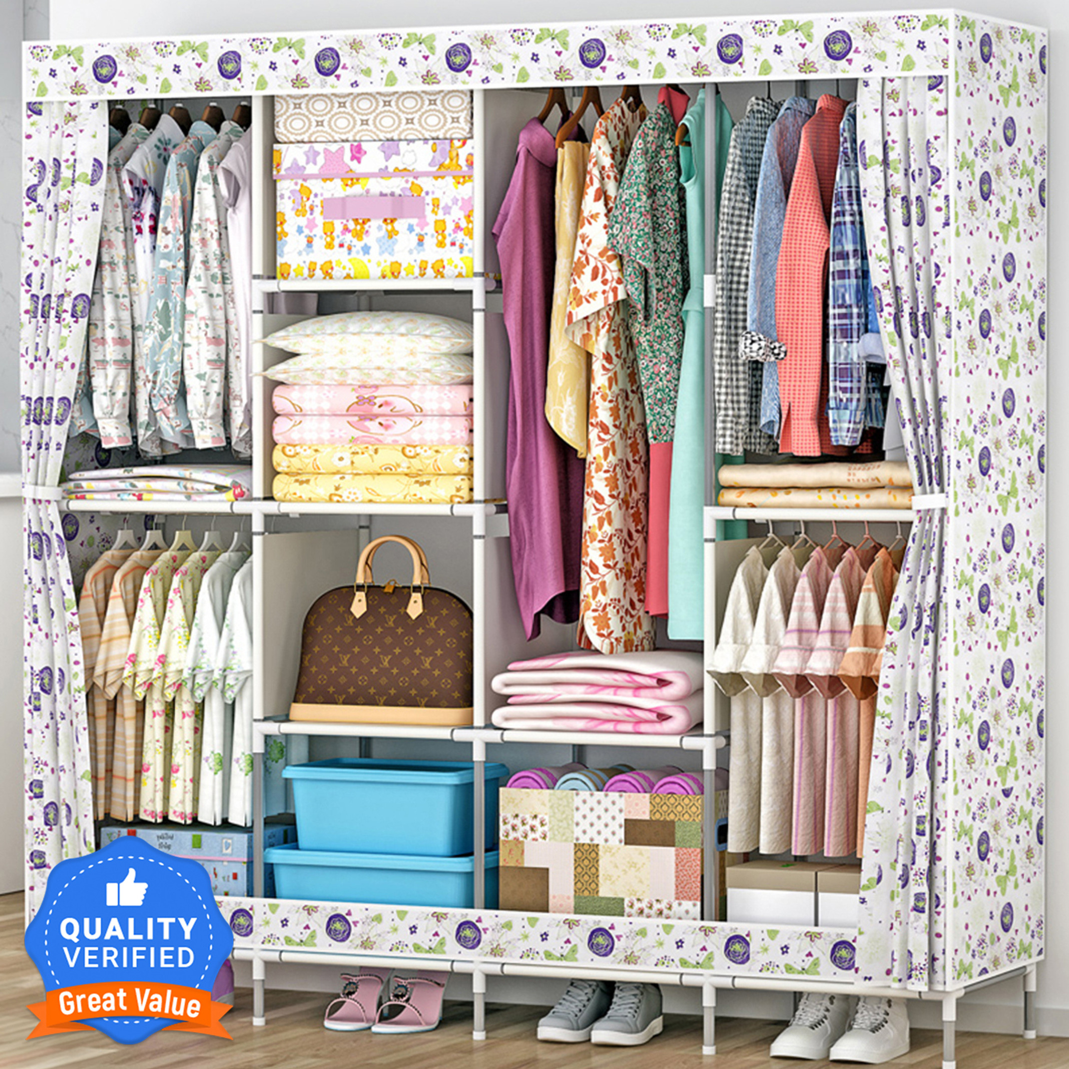 Flipkart Perfect Homes Studio PP Collapsible Wardrobe Price in India - Buy Flipkart Perfect Homes Studio PP Collapsible Wardrobe online at Flipkart.com