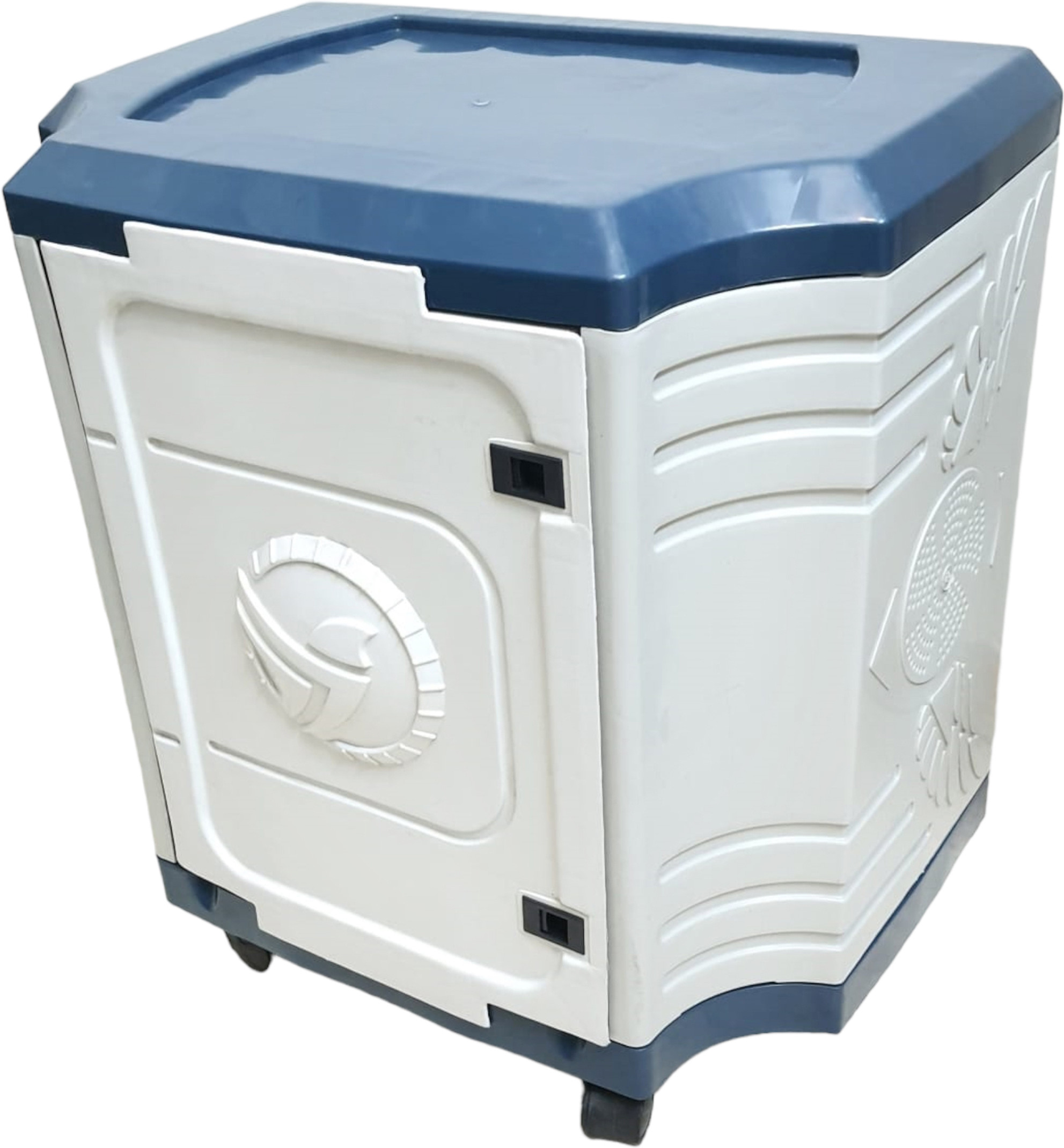 MITTAL Tubular Trolley for Inverter and Battery (Blue, White)