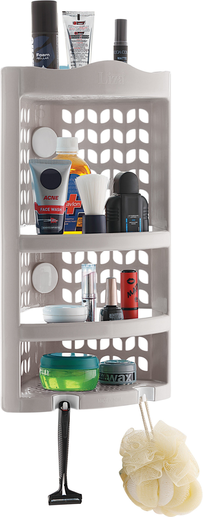 Flipkart SmartBuy Multi Purpose Plastic Corner Rack Storage Shelf for Kitchen/Living Room/Bathroom Plastic Wall Shelf Price in India - Buy Flipkart SmartBuy Multi Purpose Plastic Corner Rack Storage Shelf for Kitchen/Living Room/Bathroom Plastic Wall Shelf online at Flipkart.com