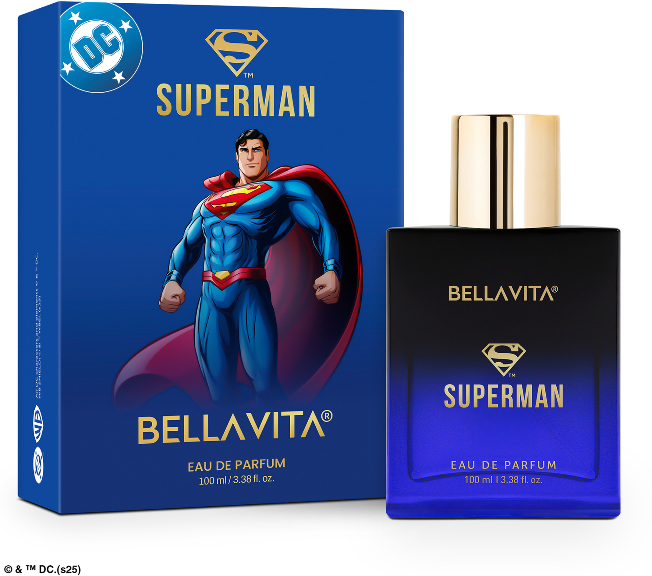 BELLAVITA DC The Superman Perfume for Men 100ml | Long Lasting Fragrance | Gift for Men Eau de Parfum - 100 ml (For Men)