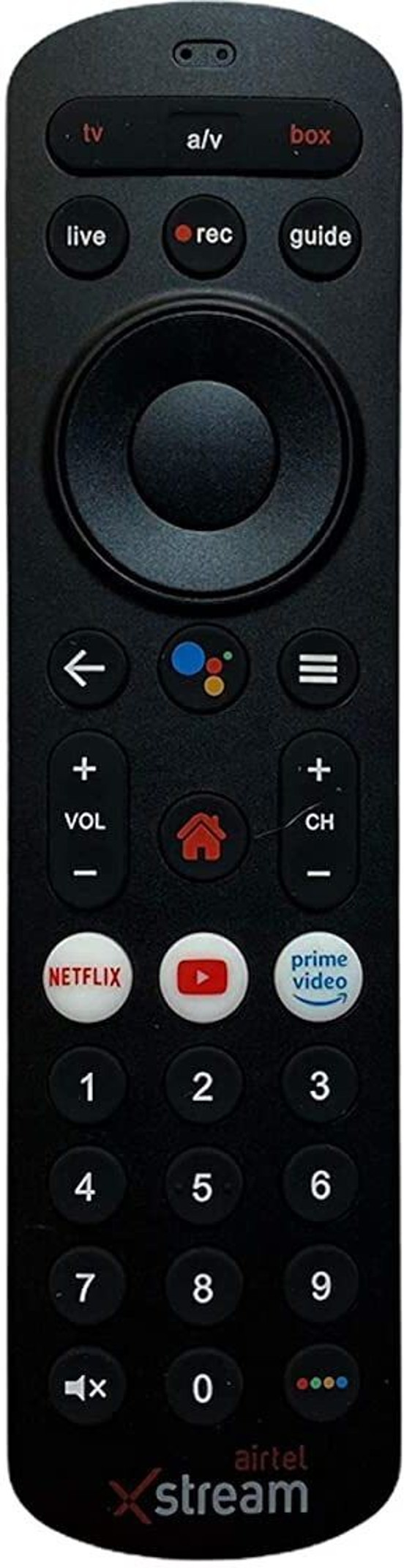 Airtel DTH Set Top Box Remote Control-(Please Match Your Old Remote Before Order ) 100 ML Free Cleaning Kit Xstream Remote Controller (Black)