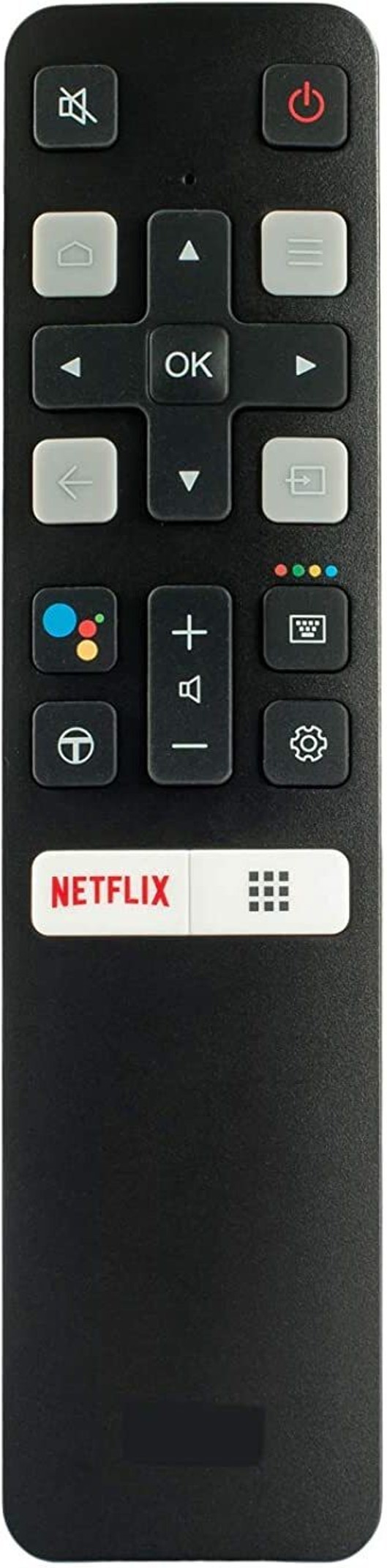 vcony Remote Control (Without Voice Function) for, TCL & Iffalcon Smart LED TV. tcl Remote Controller (Black)