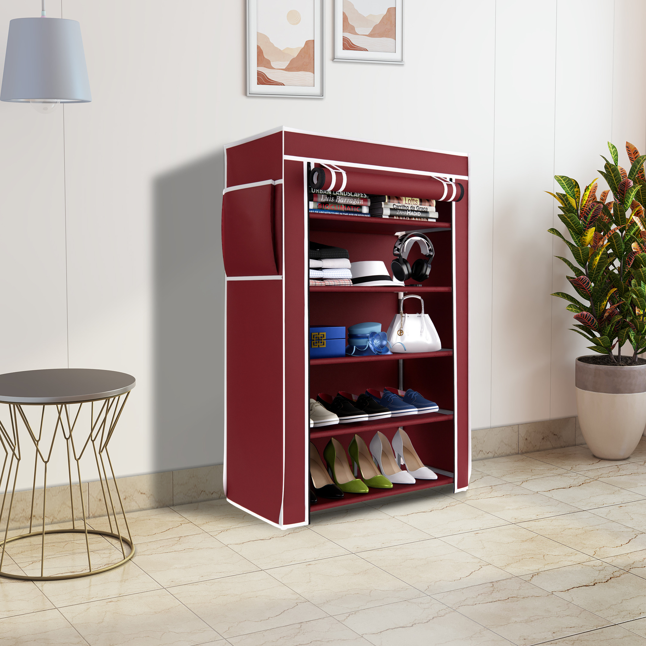 Flipkart Perfect Homes 5 Layer Wardobe With Rust proof PVC Pipe PP Collapsible Wardrobe Price in India - Buy Flipkart Perfect Homes 5 Layer Wardobe With Rust proof PVC Pipe PP Collapsible Wardrobe online at Flipkart.com