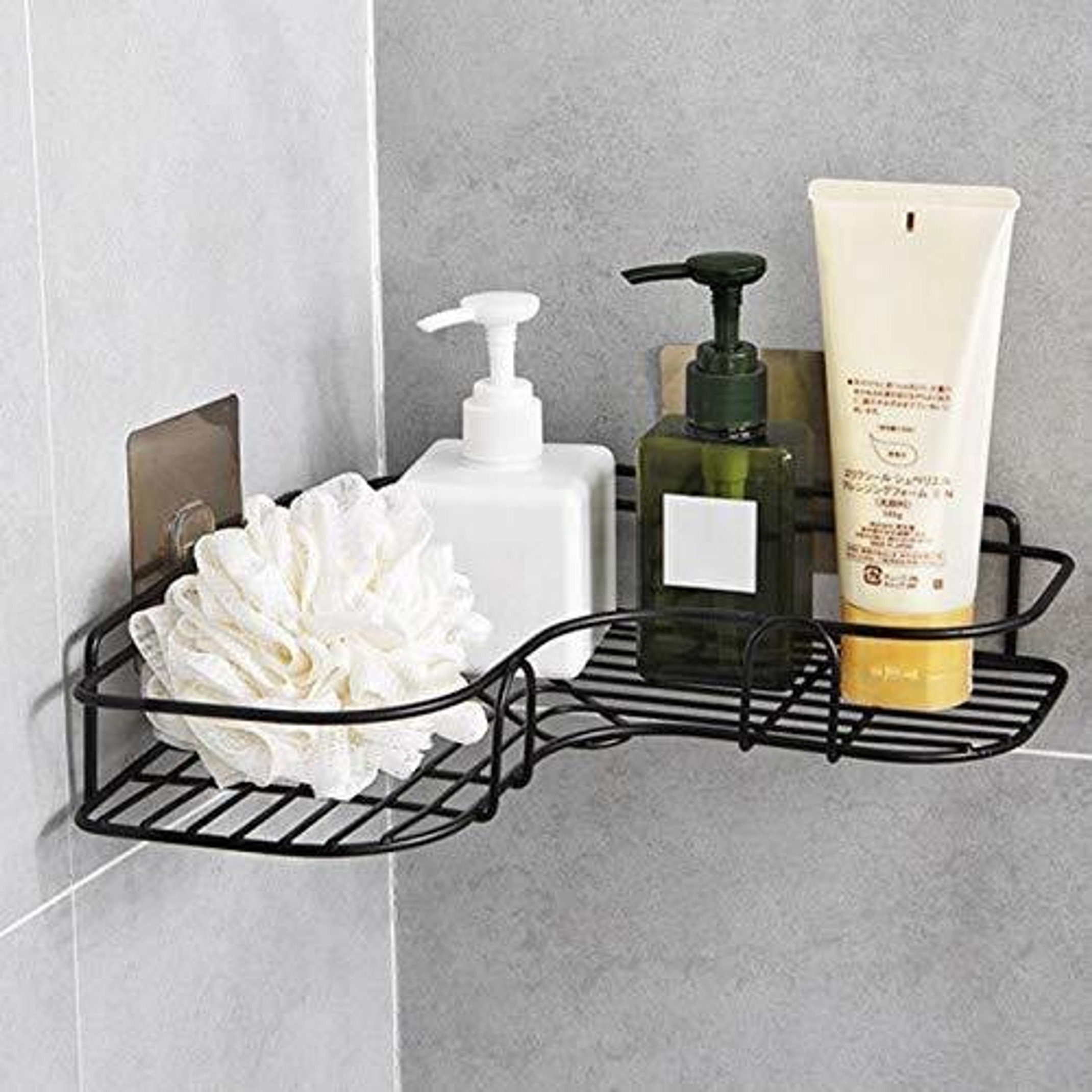 KYASO Steel Wall Shelf (Number of Shelves - 1, Black)