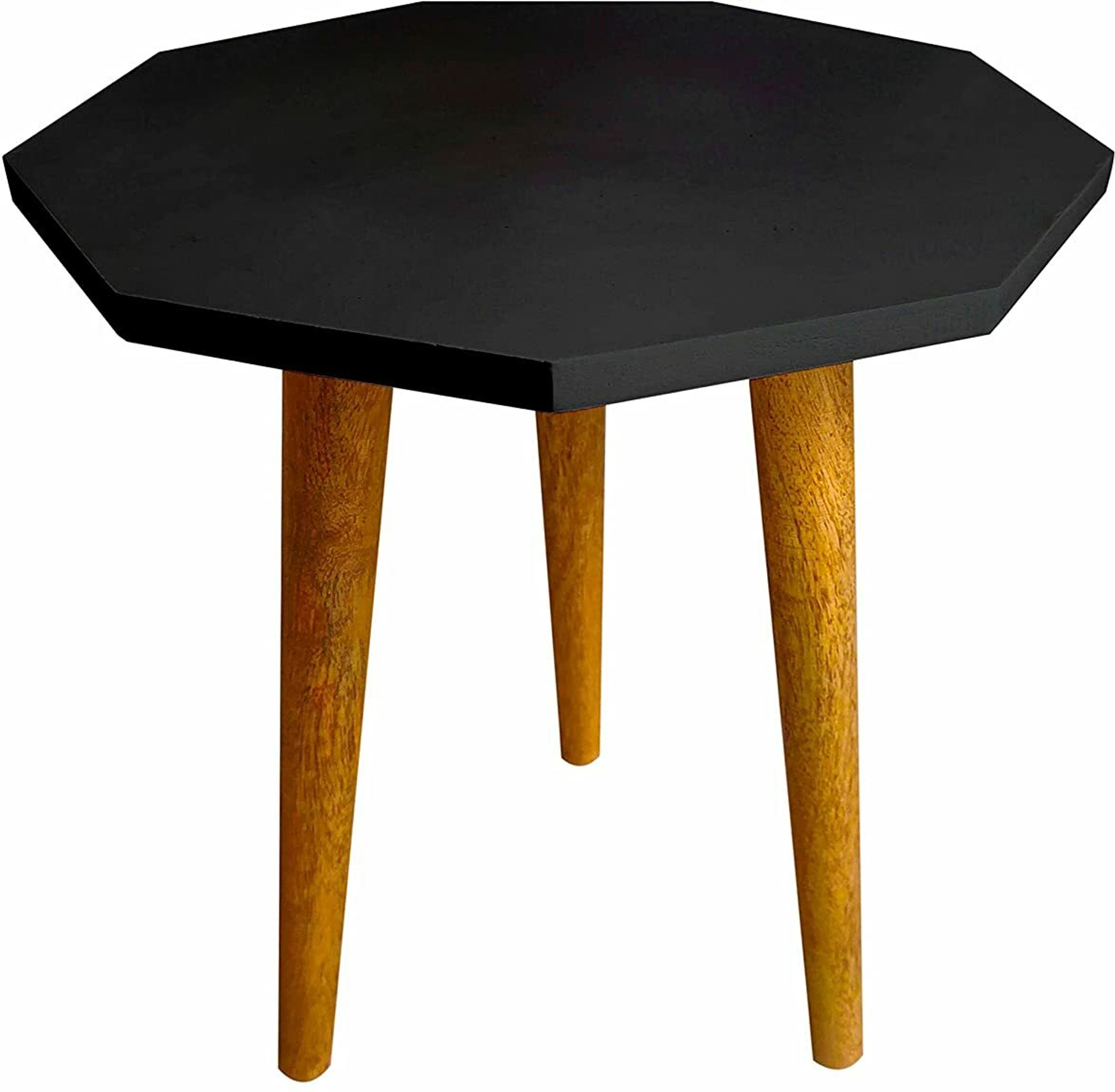 Coach Handicrafts Engineered Wood End Table (Finish Color - Black, Pre-assembled)