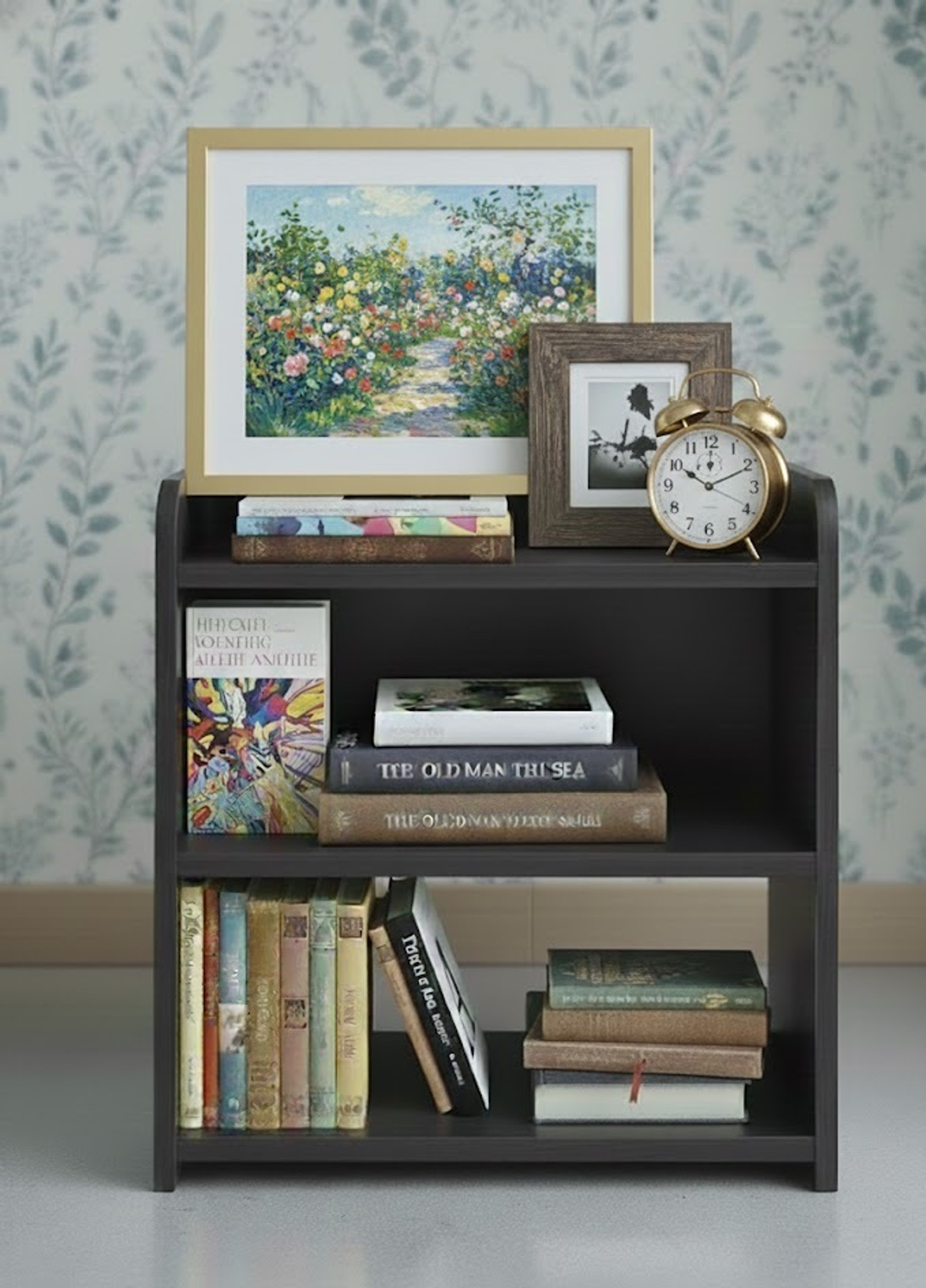 NP HANDICRAFT Solid Wood Bedside Table (Finish Color - Black, DIY(Do-It-Yourself))