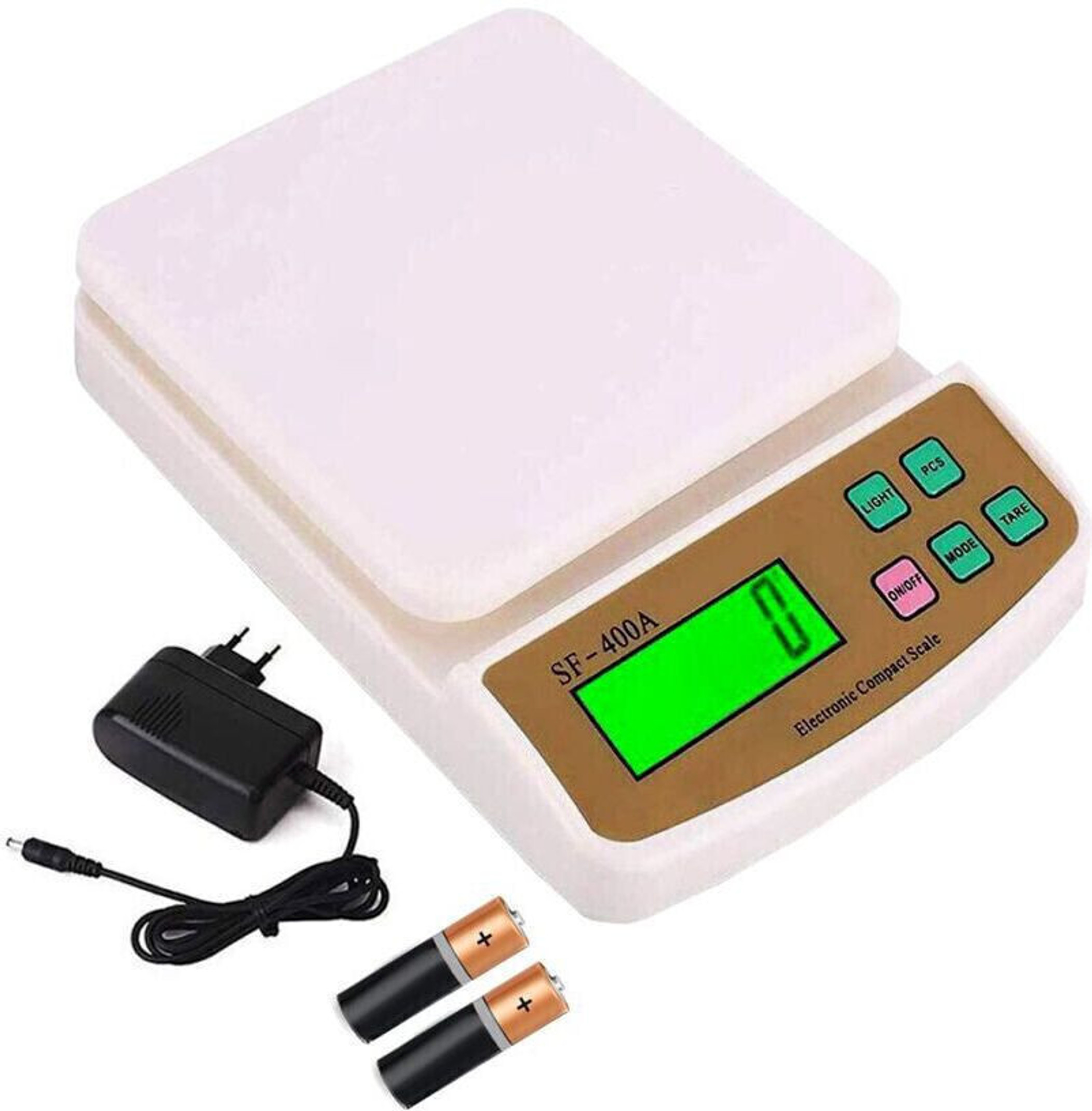 WEIGHOUSE 10 Kg Digital Weight Machine With High Accuracy For Home, Kitchen & Shop Weighing Scale (White)