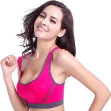 Piftif Women Sports Lightly Padded Bra - Buy garjri pink Piftif