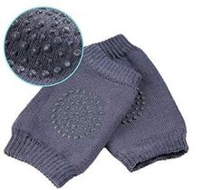 KHECHAR Baby Crawling Knee Pad Non Slip Knee Pads Grey Baby Knee