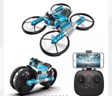 Smart R C Rechargeable Leap MotorBike 2 in 1 Drone Motor Bike
