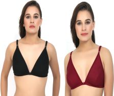 ALYANA Woman's Cotton Bra Combo Set Non Wired, Non Padded, Front-Open  T-Shirt Bra Women Everyday Non Padded Bra - Buy ALYANA Woman's Cotton Bra  Combo Set Non Wired