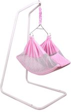 Kidzy King Kidzy King Baby Hammock Pink With Stand Ghodiyu New