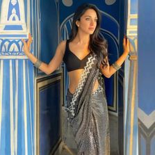 Latest designer party new arrivals wear sarees flipkart