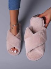 Fur room slippers sales