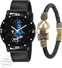 just like Mahadev combo Mahadev Watch And Bracelet Combo Set