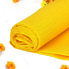Bhakti Lehar – Panno Per Altare In Raso Rosso E Bianco – Tappetino Puja Diwali – 1 Metro (40x40 Pollici) Con Pizzo Dorato – 2 Pezzi