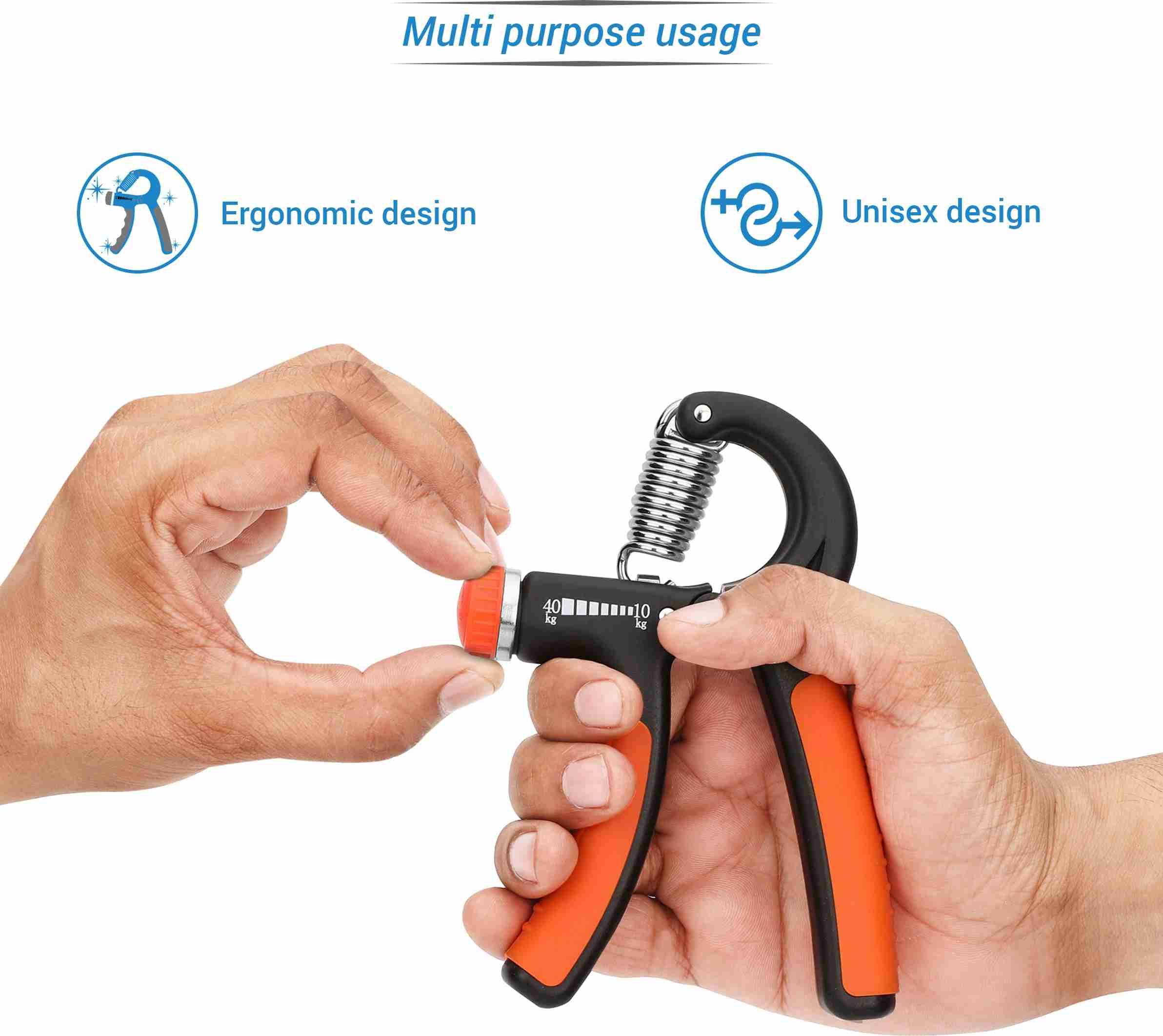 beatXP Adjustable Spring Hand Exerciser | Finger Exerciser ...